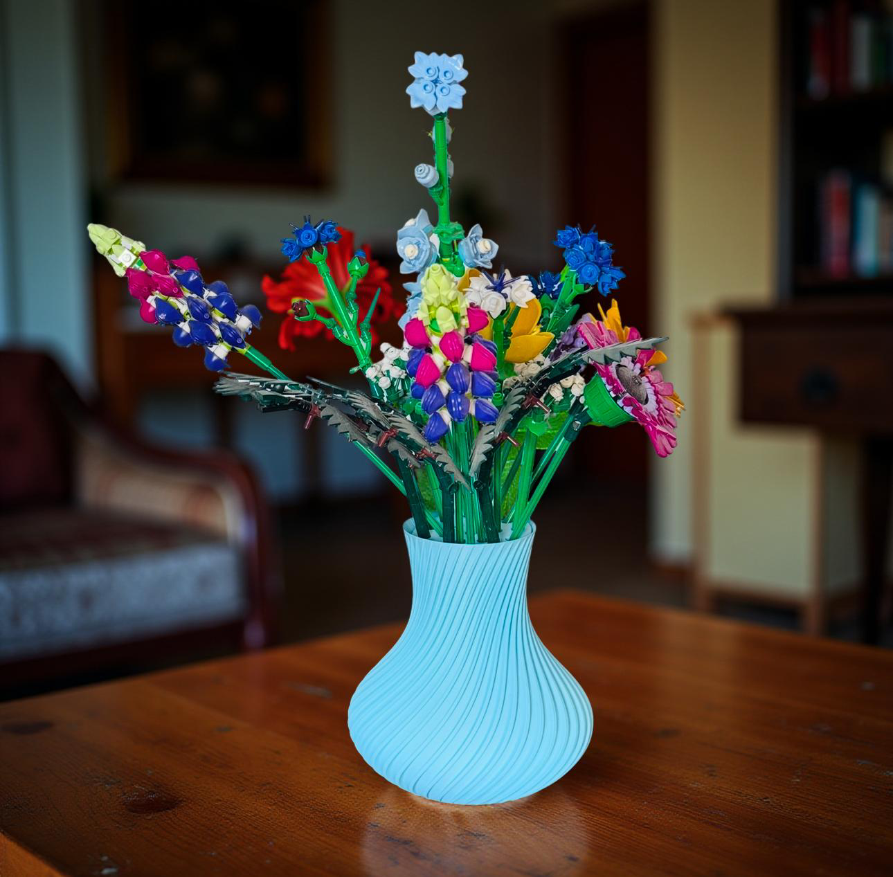 Display Vase For Lego Bouquet, Artificial Flowers or Roses 10313 Botanicals