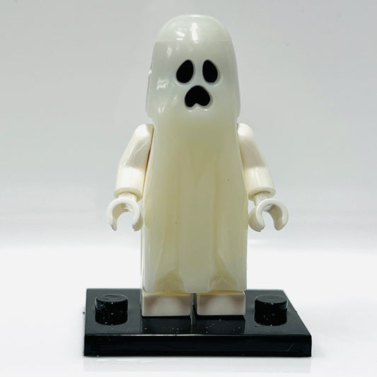 Custom Glow In the Dark Ghost Sad Minifigure