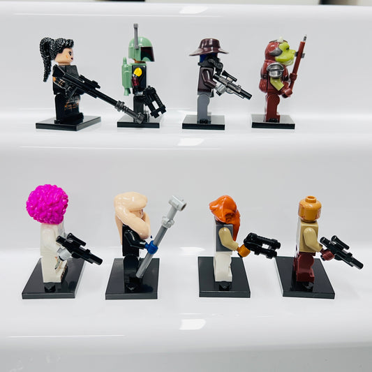 Custom Bubba Fett Set Of 8 Minifigures