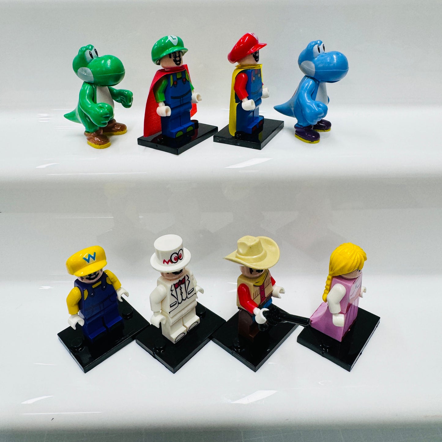 Custom Super Mario Set Of 8 Minifigures