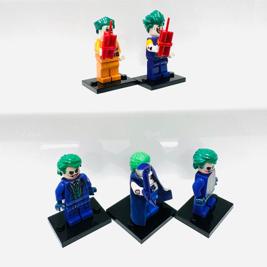 Custom Super Hero Joker Set Of 5 Minifigures