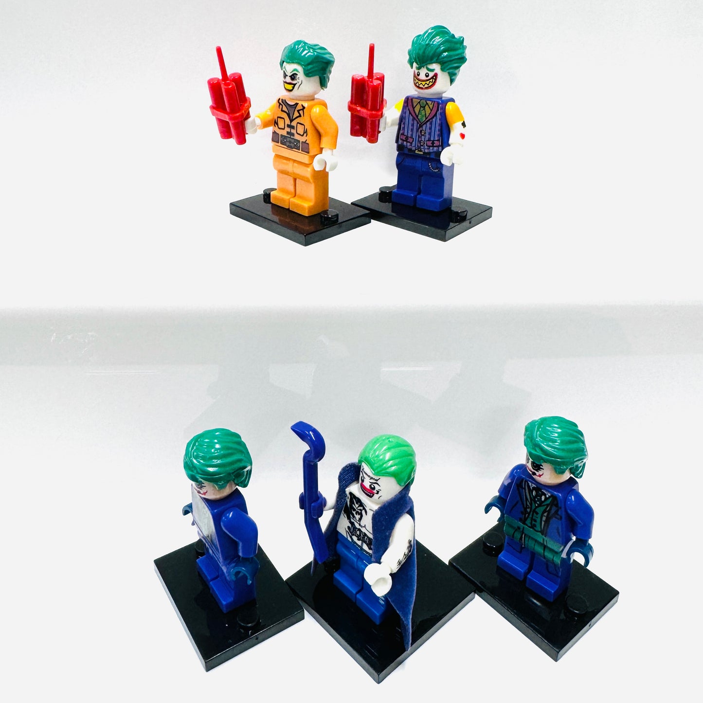 Custom Super Hero Joker Set Of 5 Minifigures