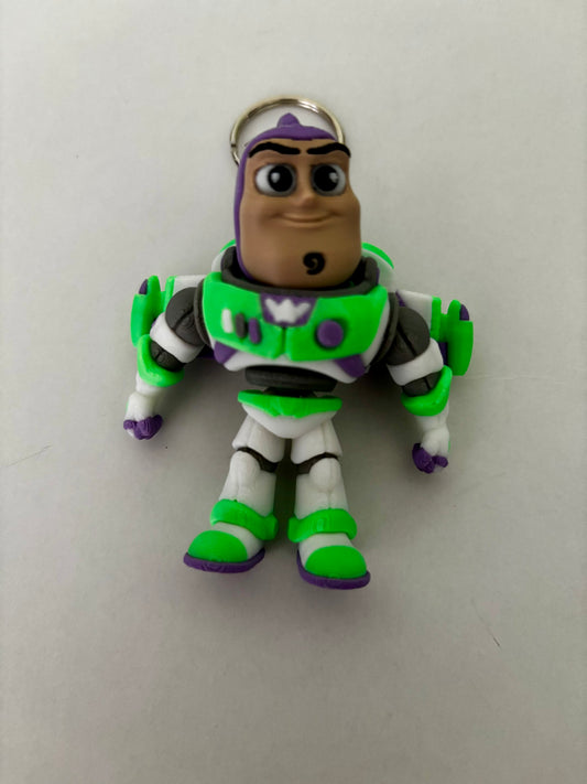 Space Ranger Buzz Inspired 3D Printed Keyring | Cute Backpack Charm | 7cm
