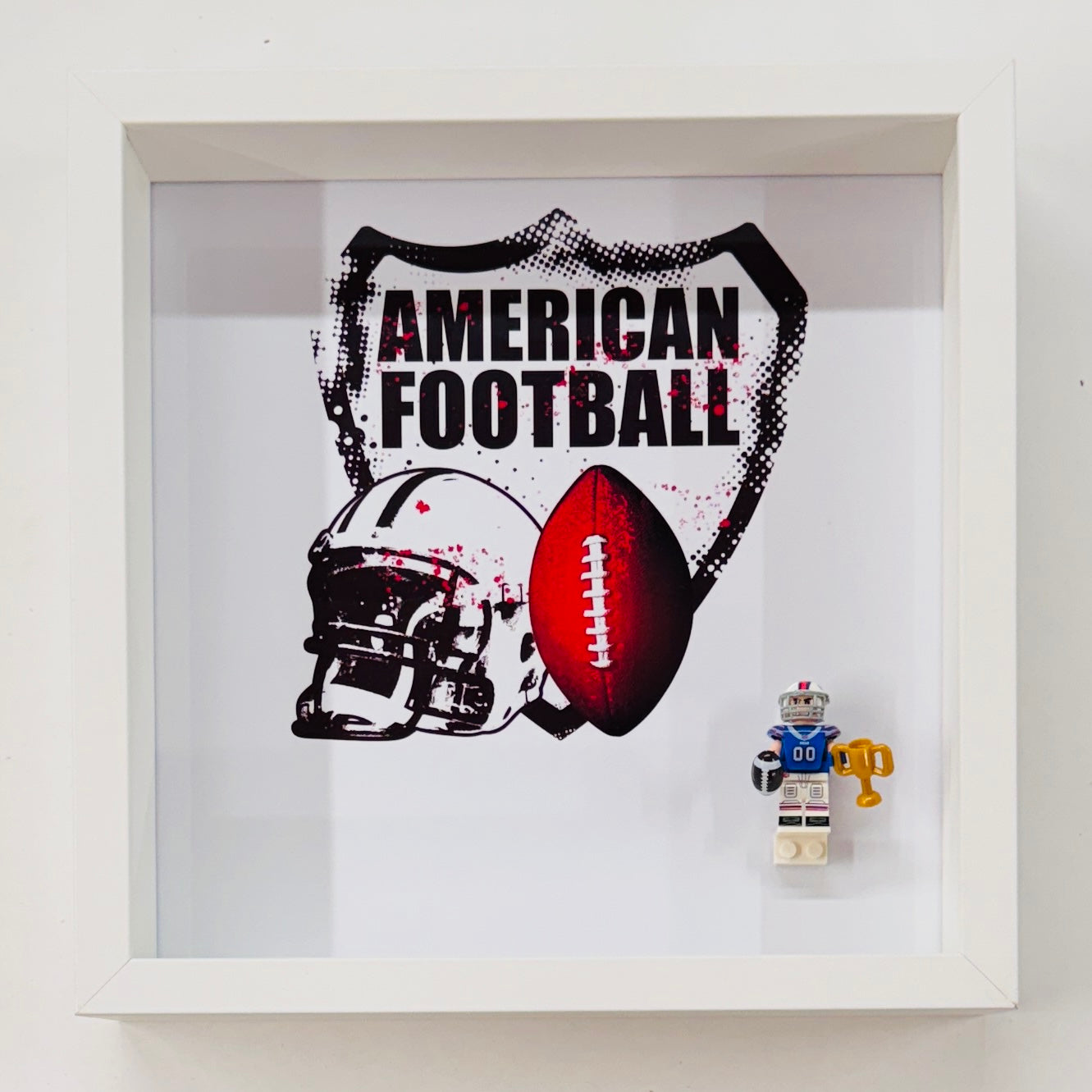 American Footballer BILLS figures in a Frame