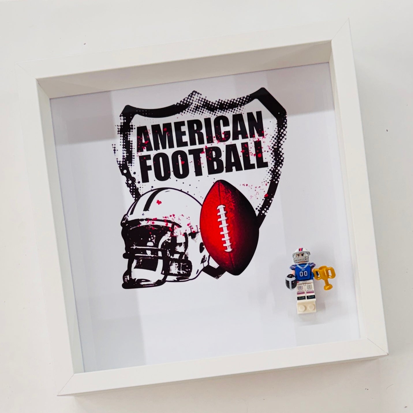 American Footballer BILLS figures in a Frame