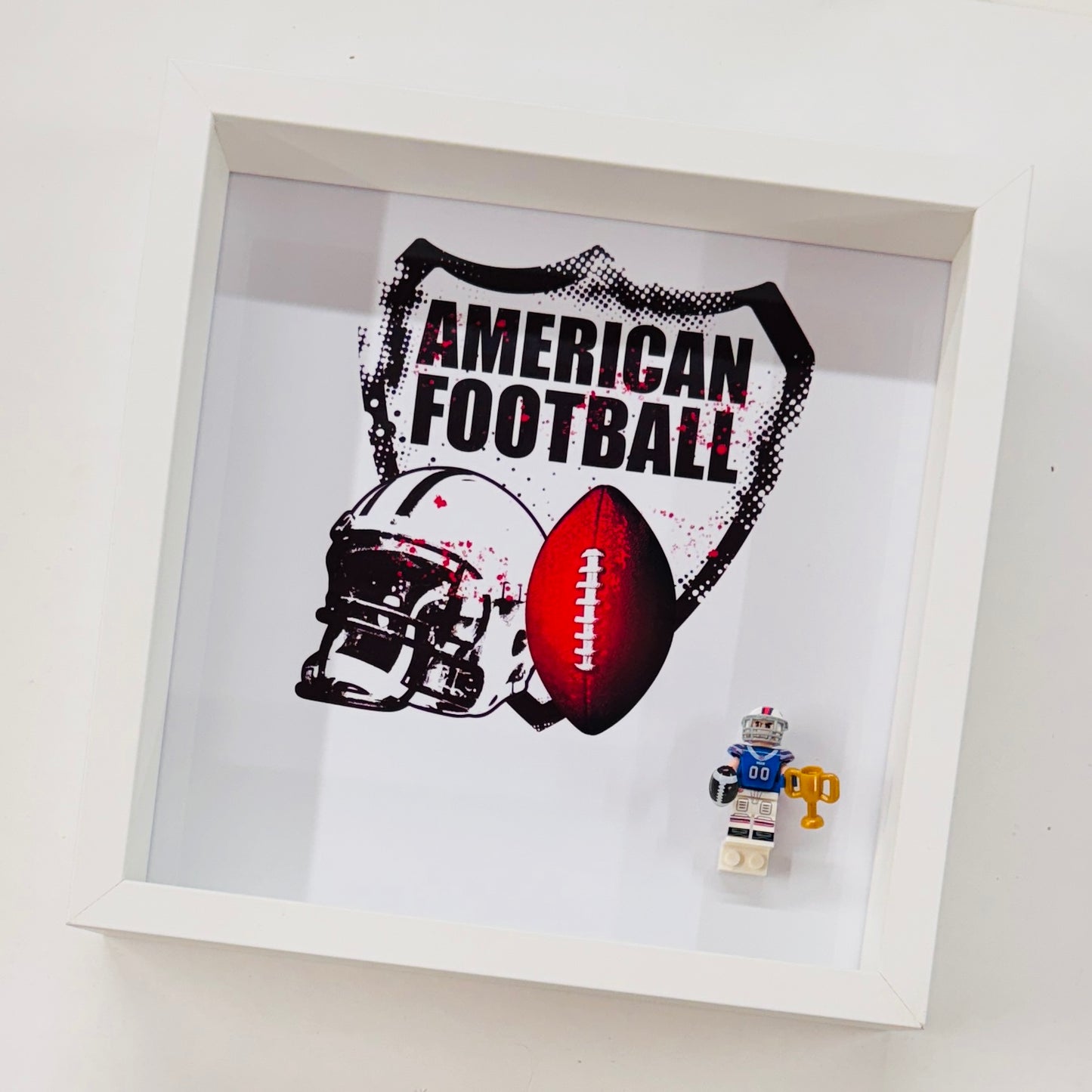 American Footballer BILLS figures in a Frame
