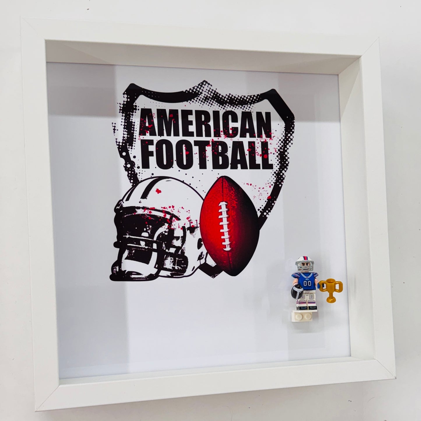 American Footballer BILLS figures in a Frame