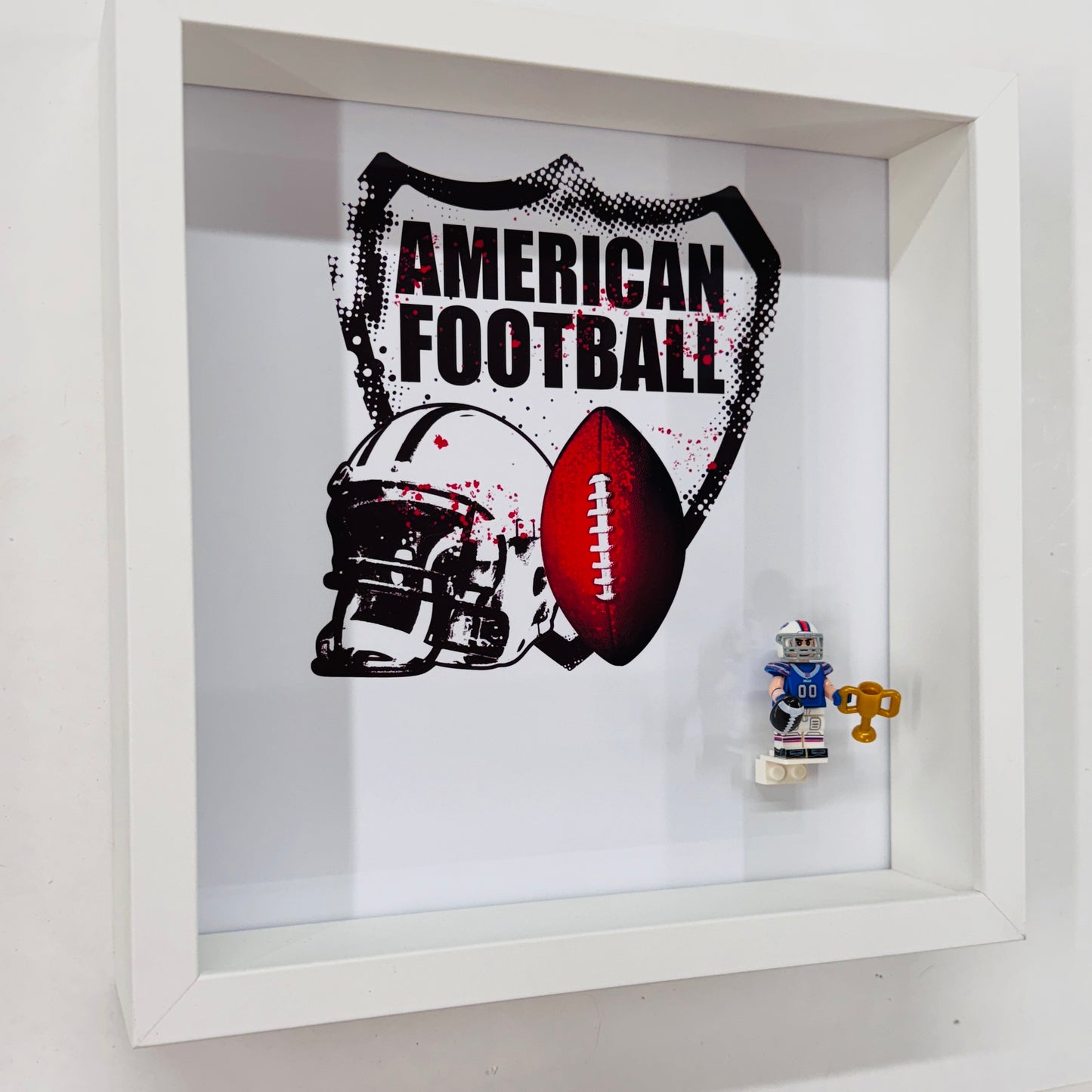 American Footballer BILLS figures in a Frame