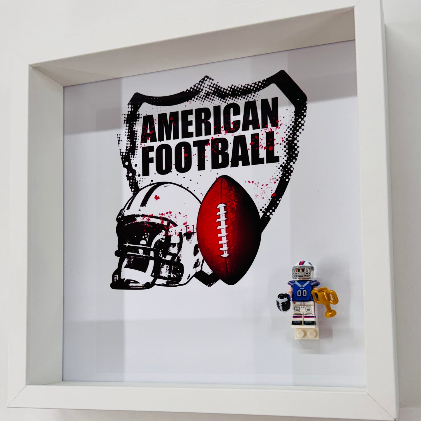 American Footballer BILLS figures in a Frame
