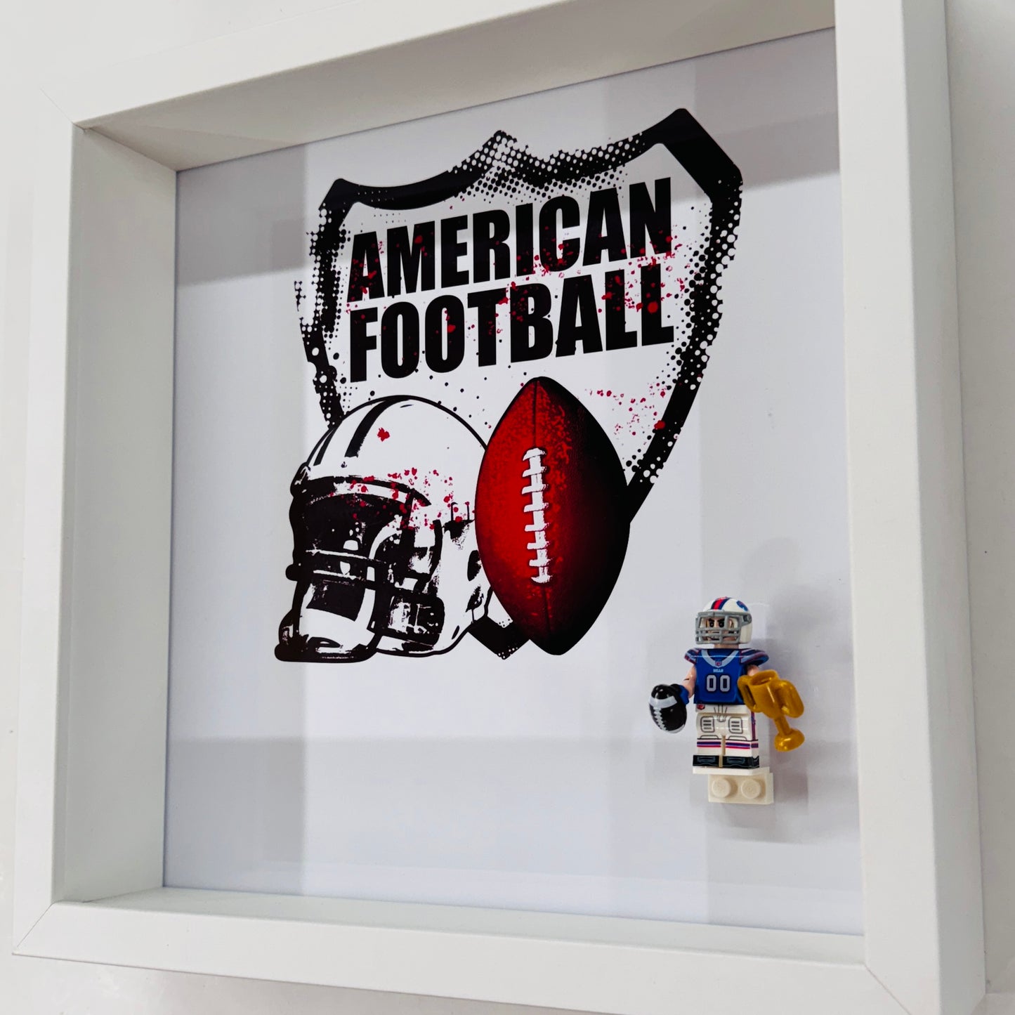American Footballer BILLS figures in a Frame