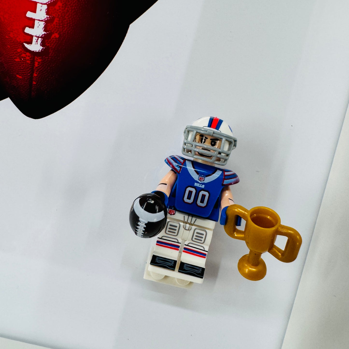 American Footballer BILLS figures in a Frame
