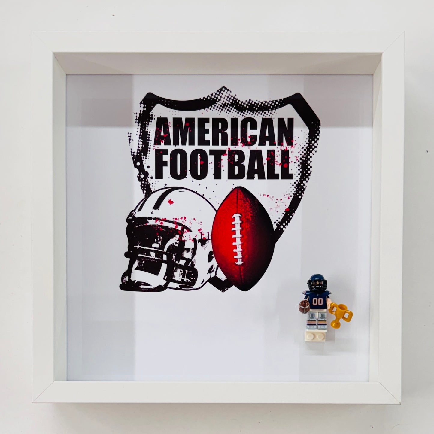 American Footballer figure in a Frame