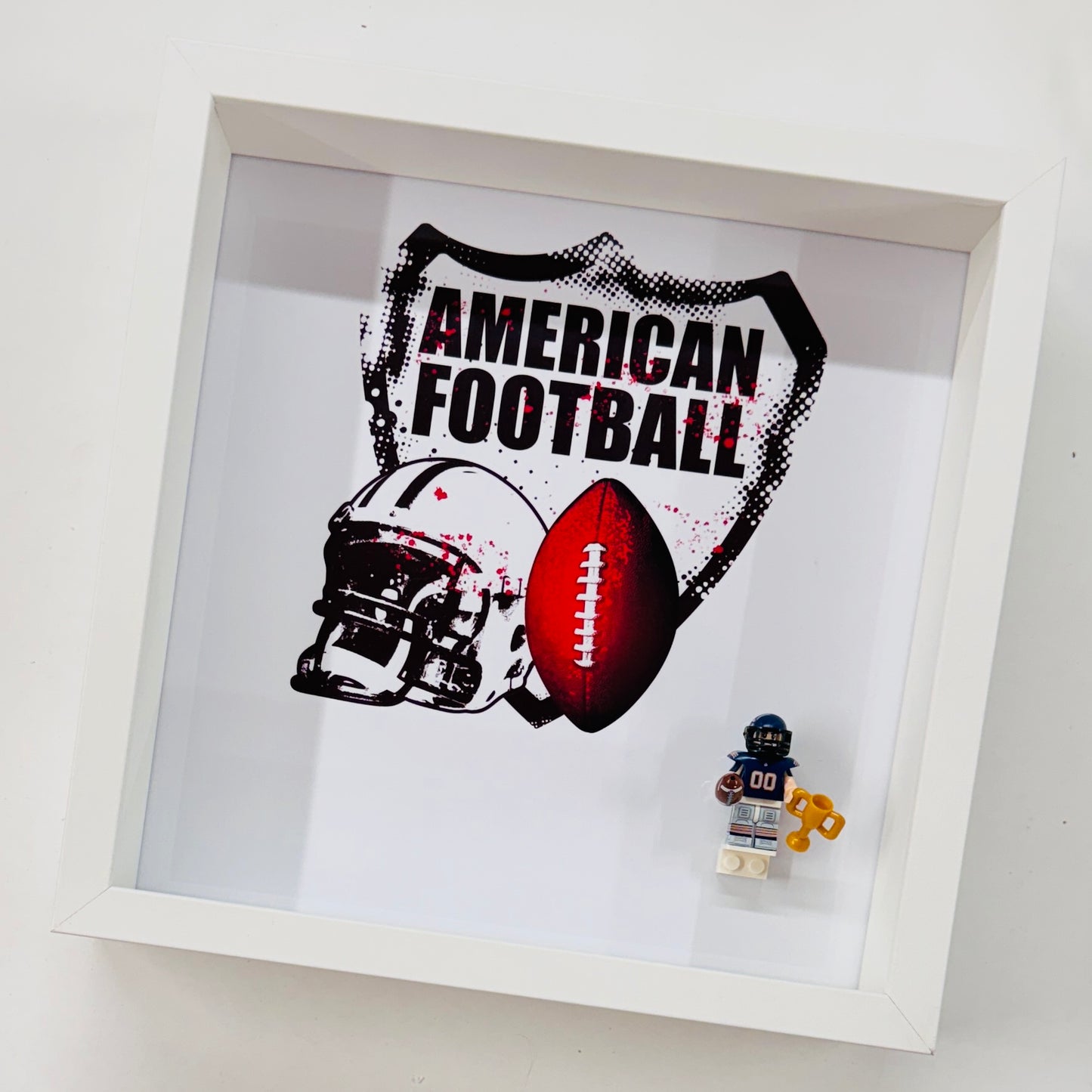 American Footballer figure in a Frame