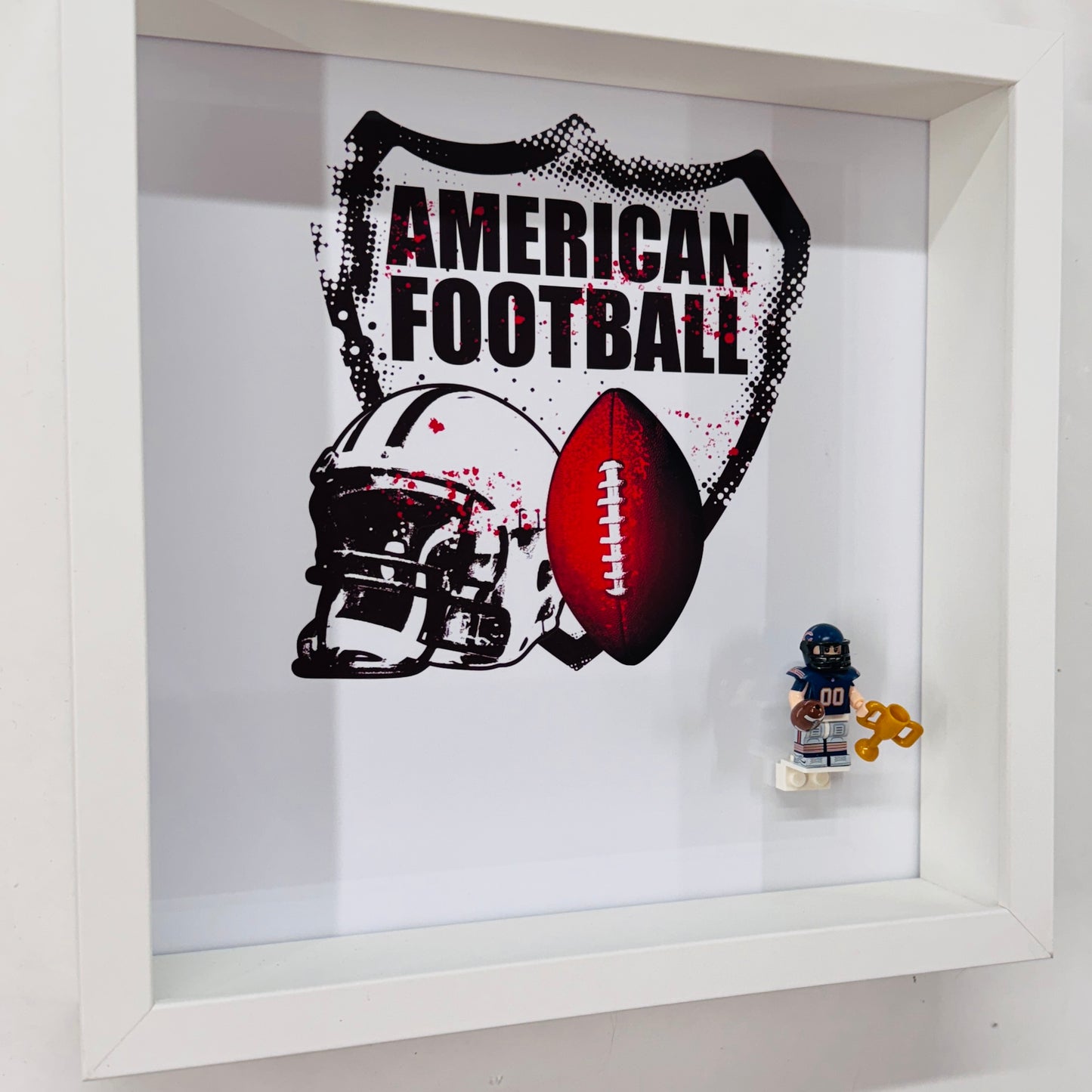 American Footballer figure in a Frame