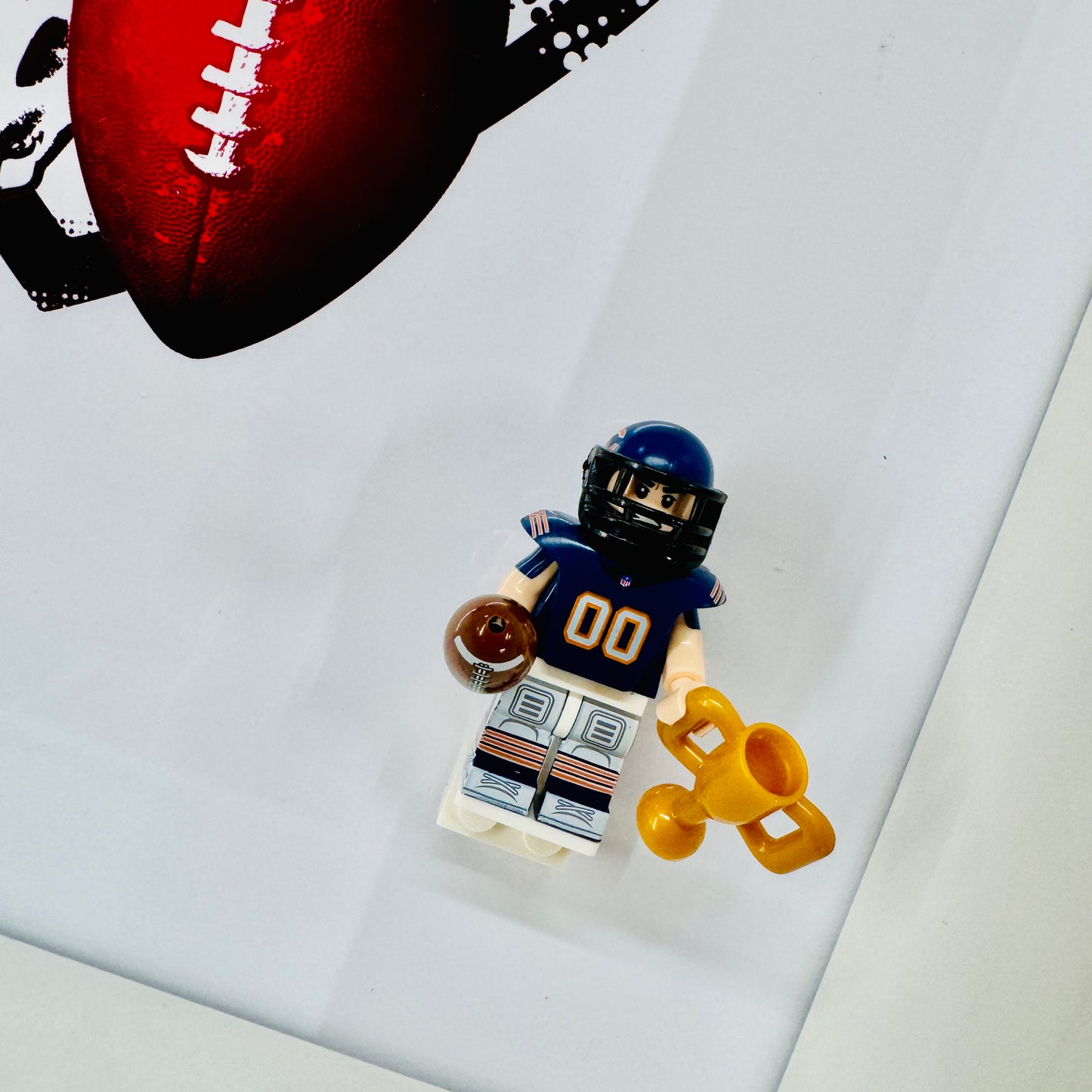 American Footballer figure in a Frame