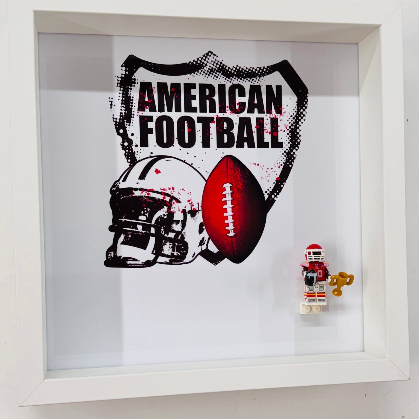 American Footballer CHIEFS Figure in a Frame