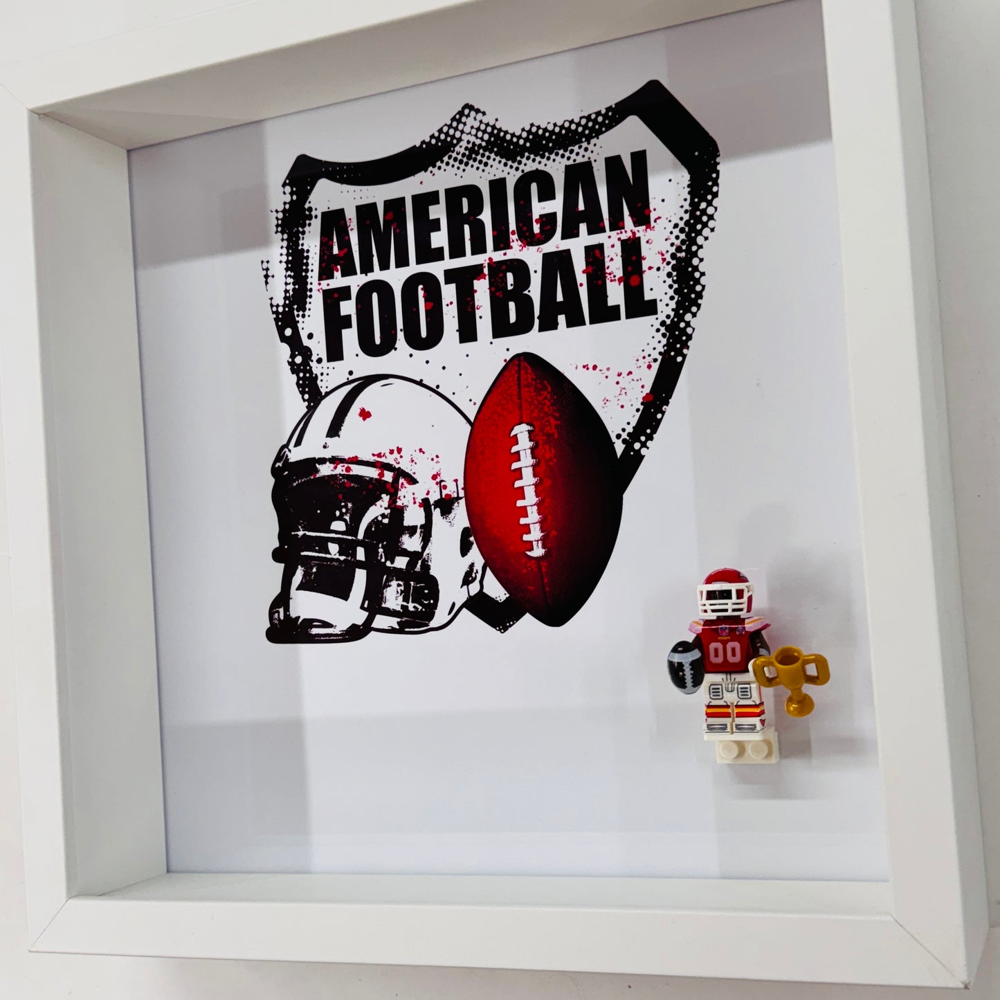 American Footballer CHIEFS Figure in a Frame