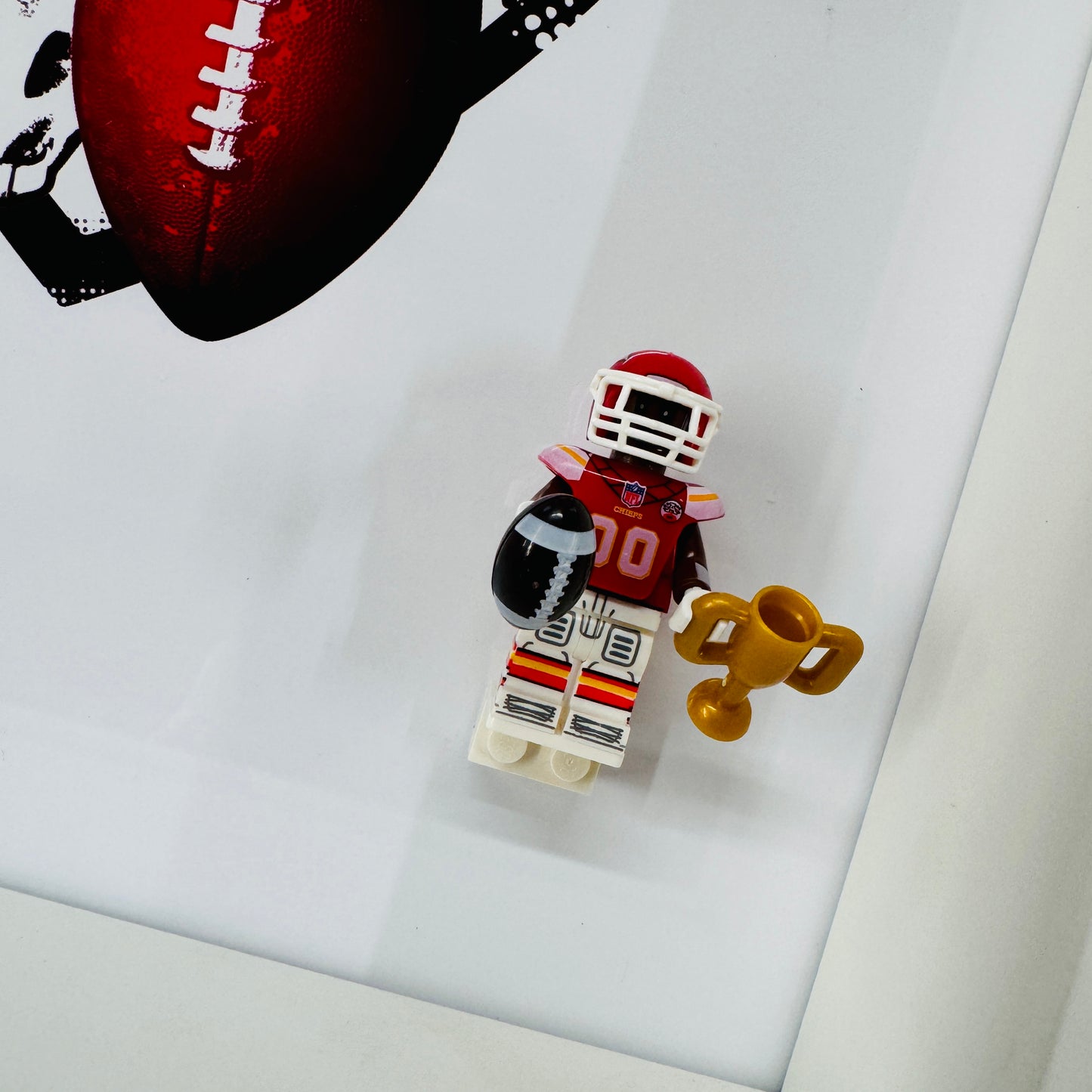 American Footballer CHIEFS Figure in a Frame
