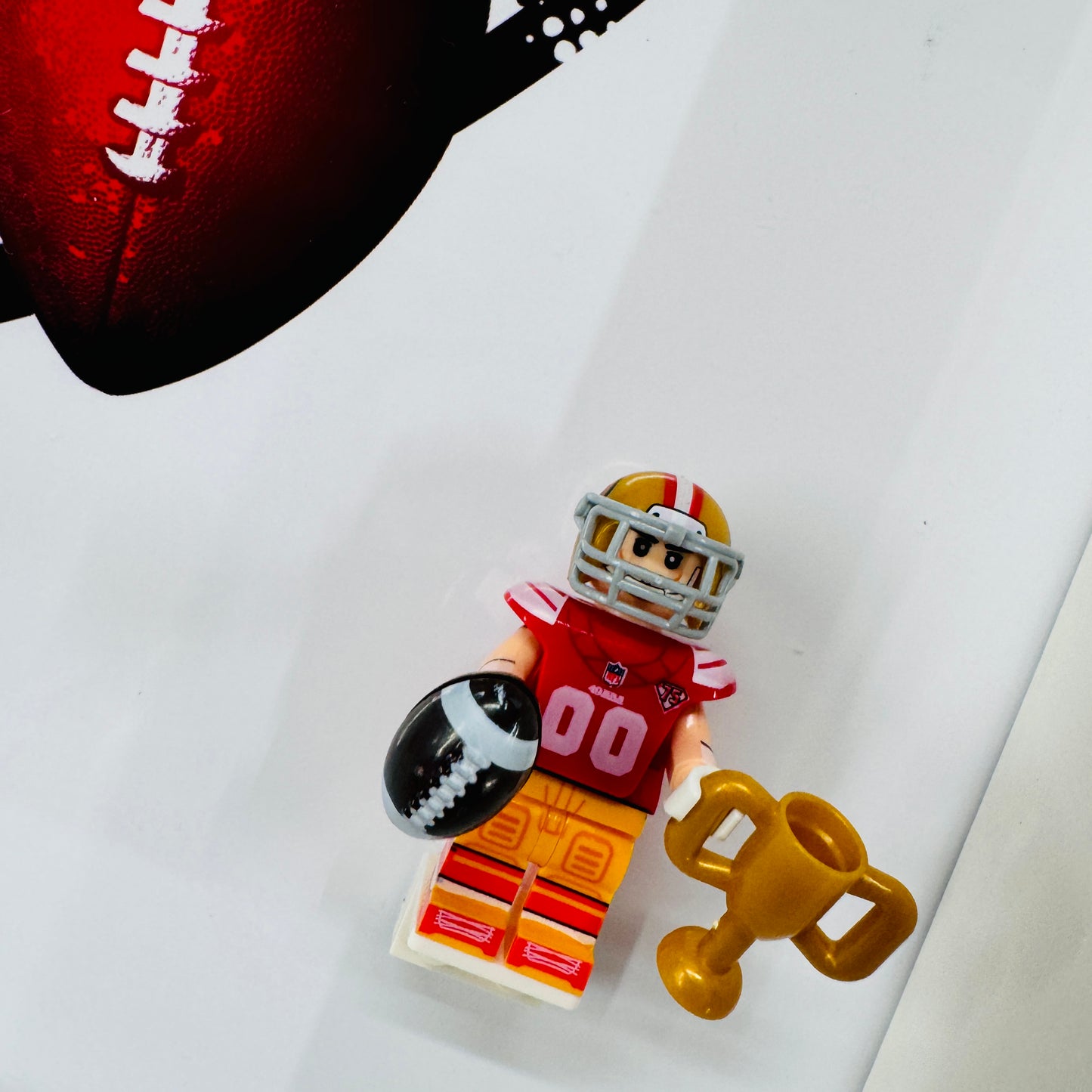 American Footballer 49ERs Figure in a Frame