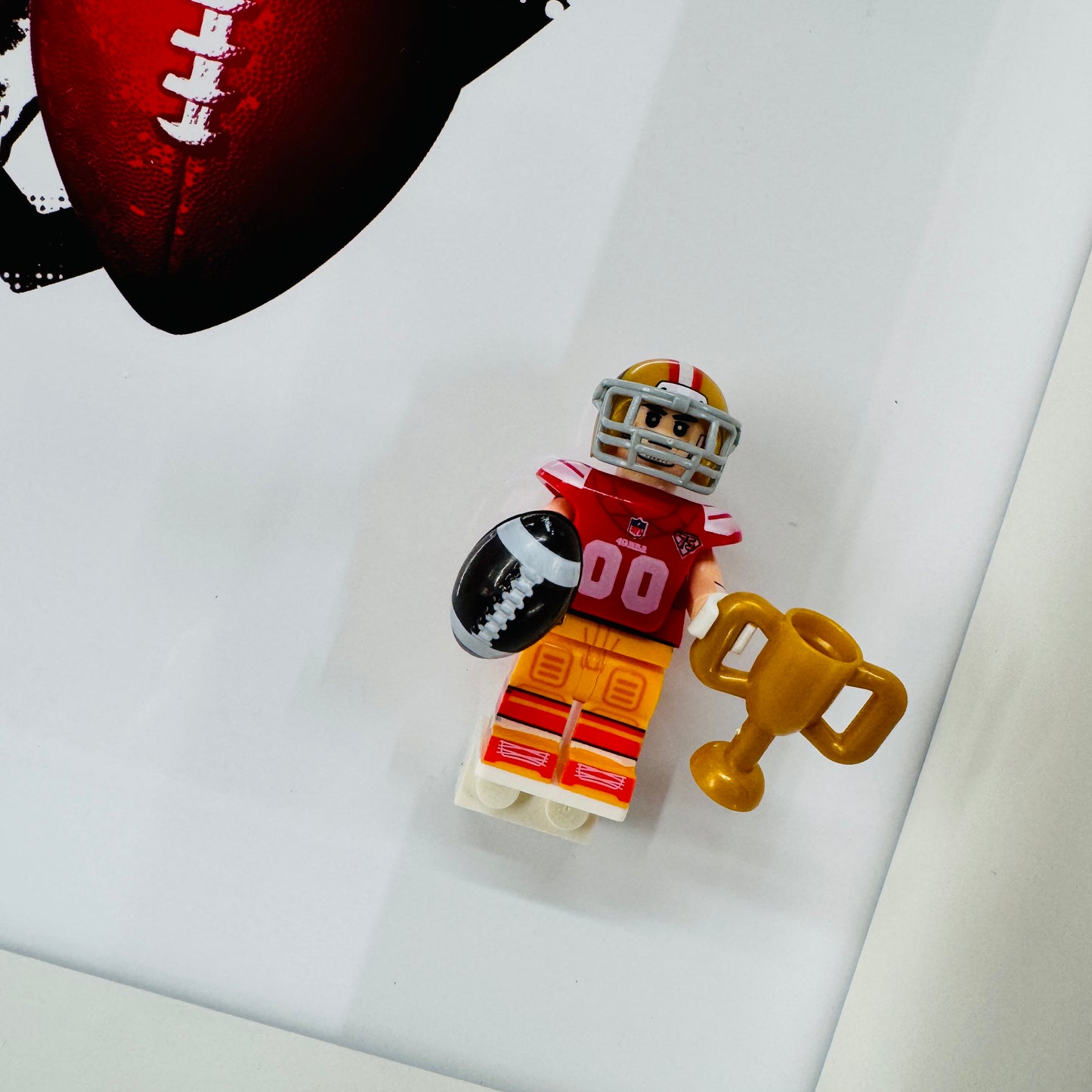 American Footballer 49ERs Figure in a Frame