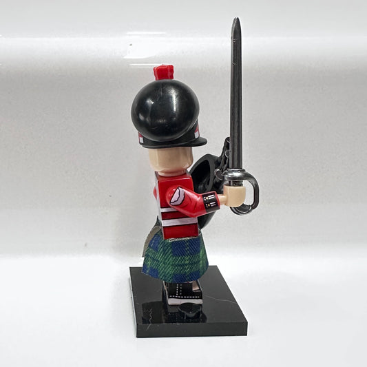 Custom Military Scottish Bagpiper Minifigure