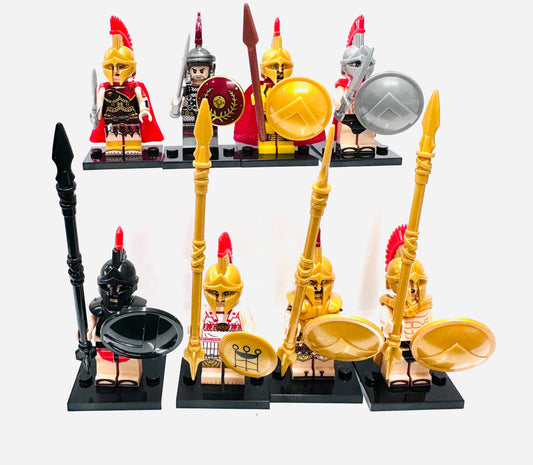 Custom Roman Soldier Minifigures Set Of 8 Figures