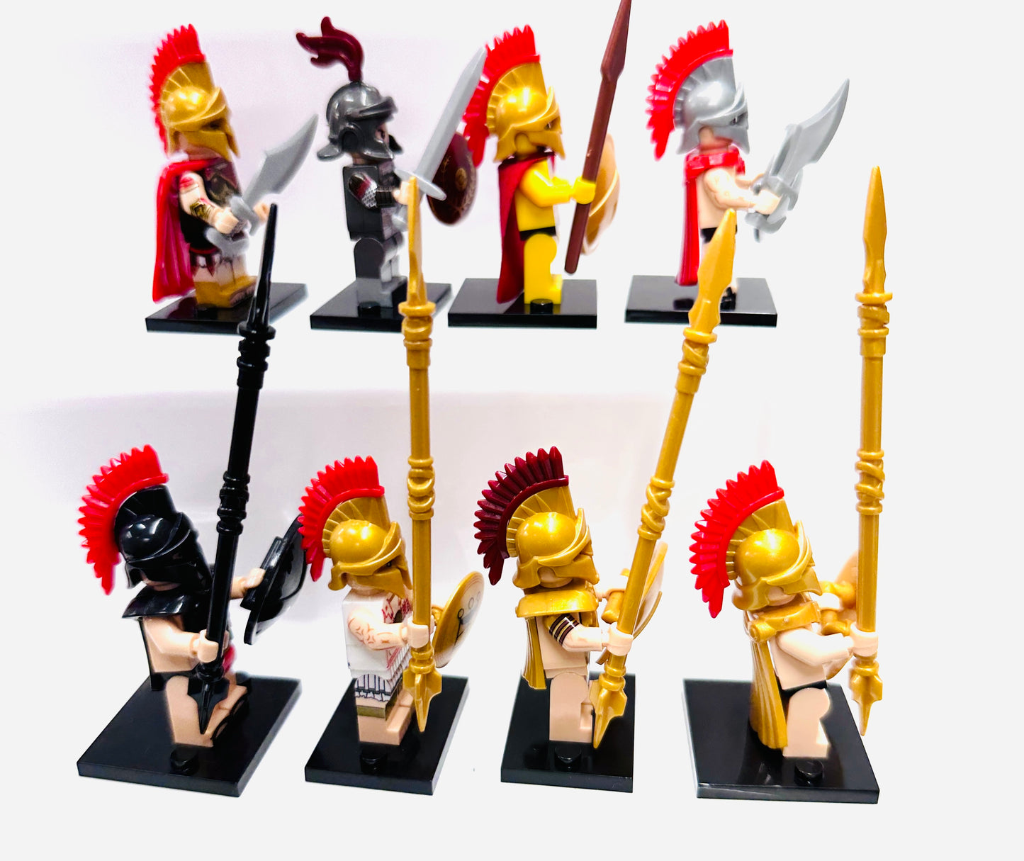 Custom Roman Soldier Minifigures Set Of 8 Figures