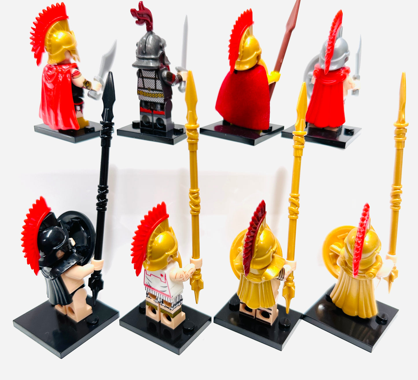 Custom Roman Soldier Minifigures Set Of 8 Figures