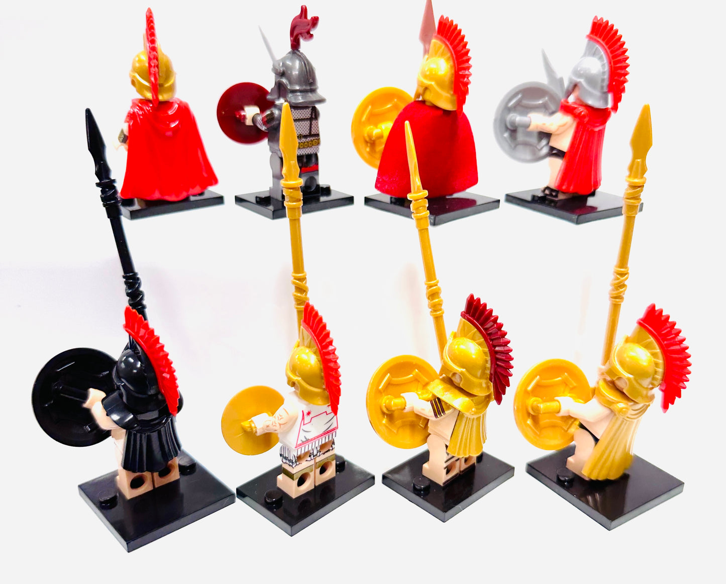 Custom Roman Soldier Minifigures Set Of 8 Figures