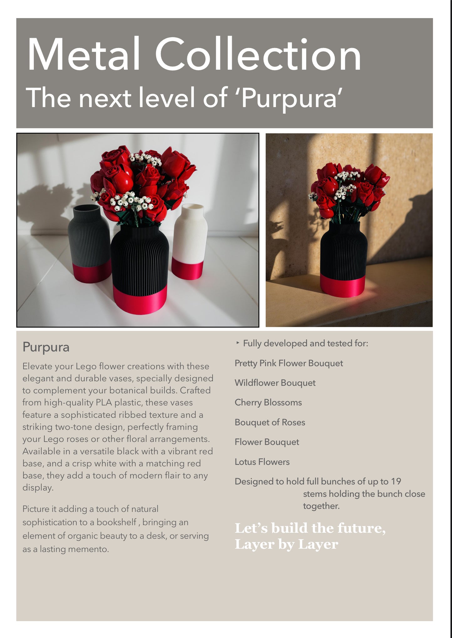 Purpra Flower Vase
