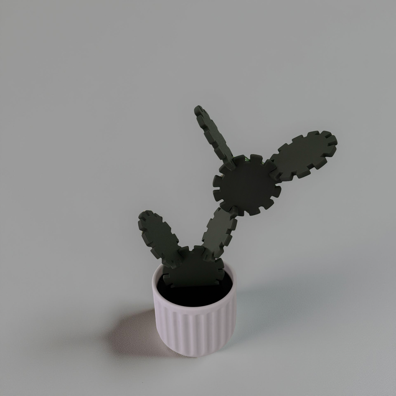 3D Printed Cactus-Themed Coasters (Set of 6)