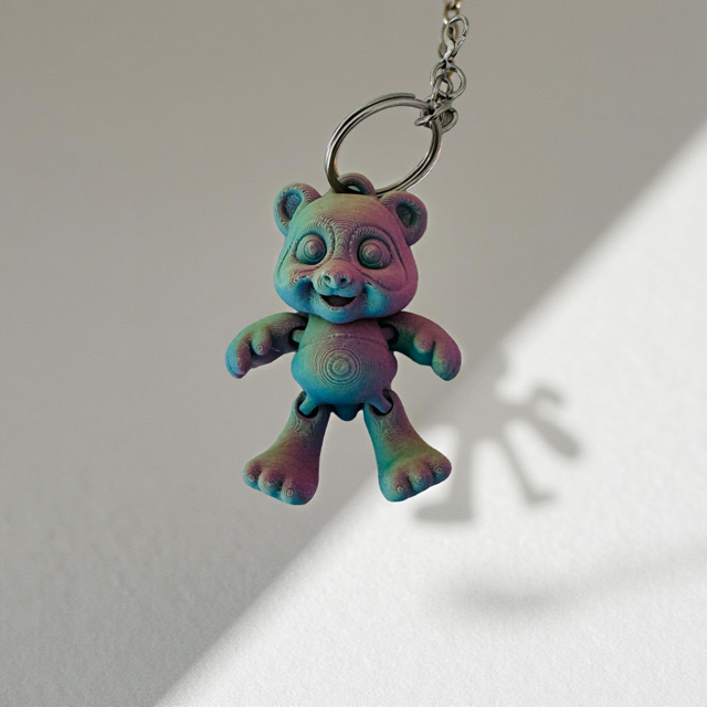 Fleximals Cute Flexi 3D Printed Animal Buddies- Keychains