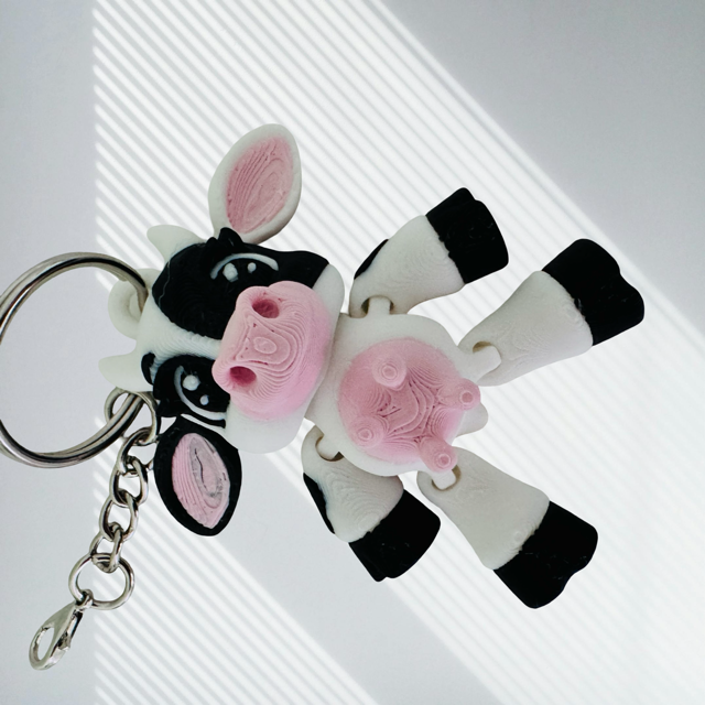 Fleximals Cute Flexi 3D Printed Animal Buddies- Keychains
