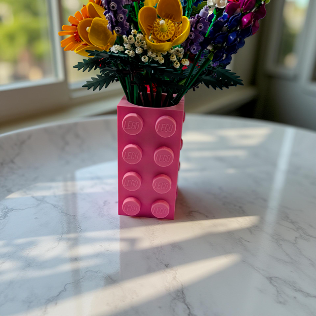 Solid Colour Brick Vase
