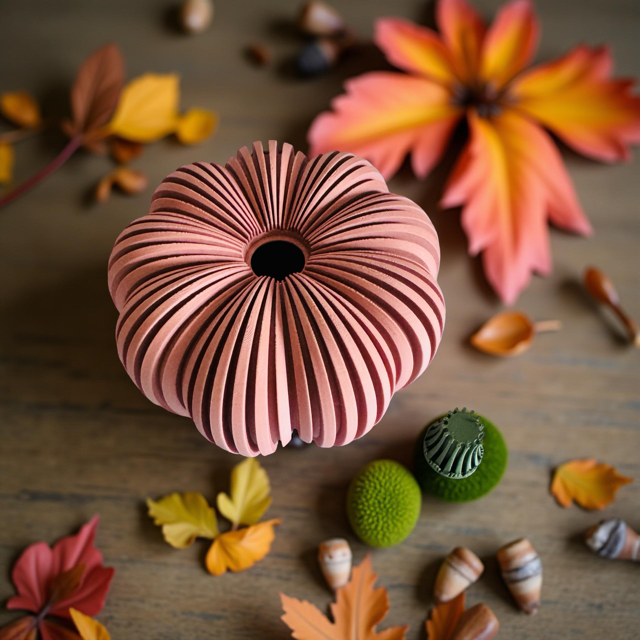 π Small Pumpkin Tealight Holder