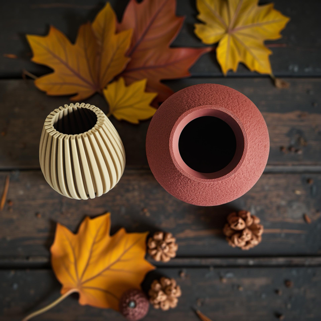 Small Mushroom Container with Smooth Top