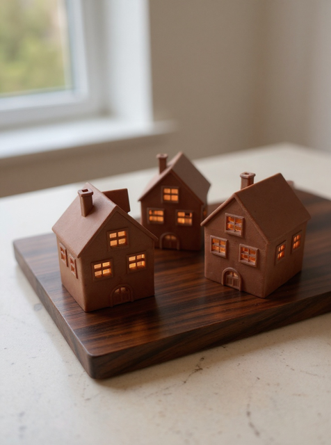 3D Printed Christmas Village – Warm Winter Glow Scene