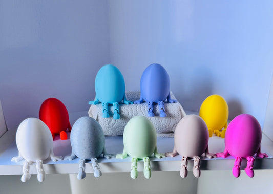 Articulated Easter Egg Buddies - Your Mini,Poseable Pastel Companions!