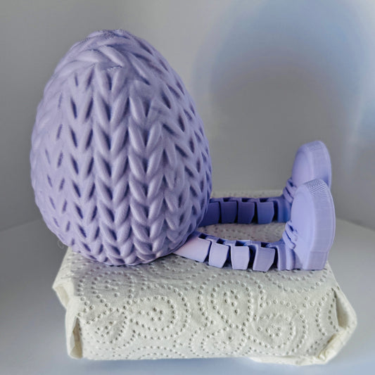 Articulated Urban Easter Egg Buddy - 3D printed Self Sitter with flexi Legs & Stylish Trainers