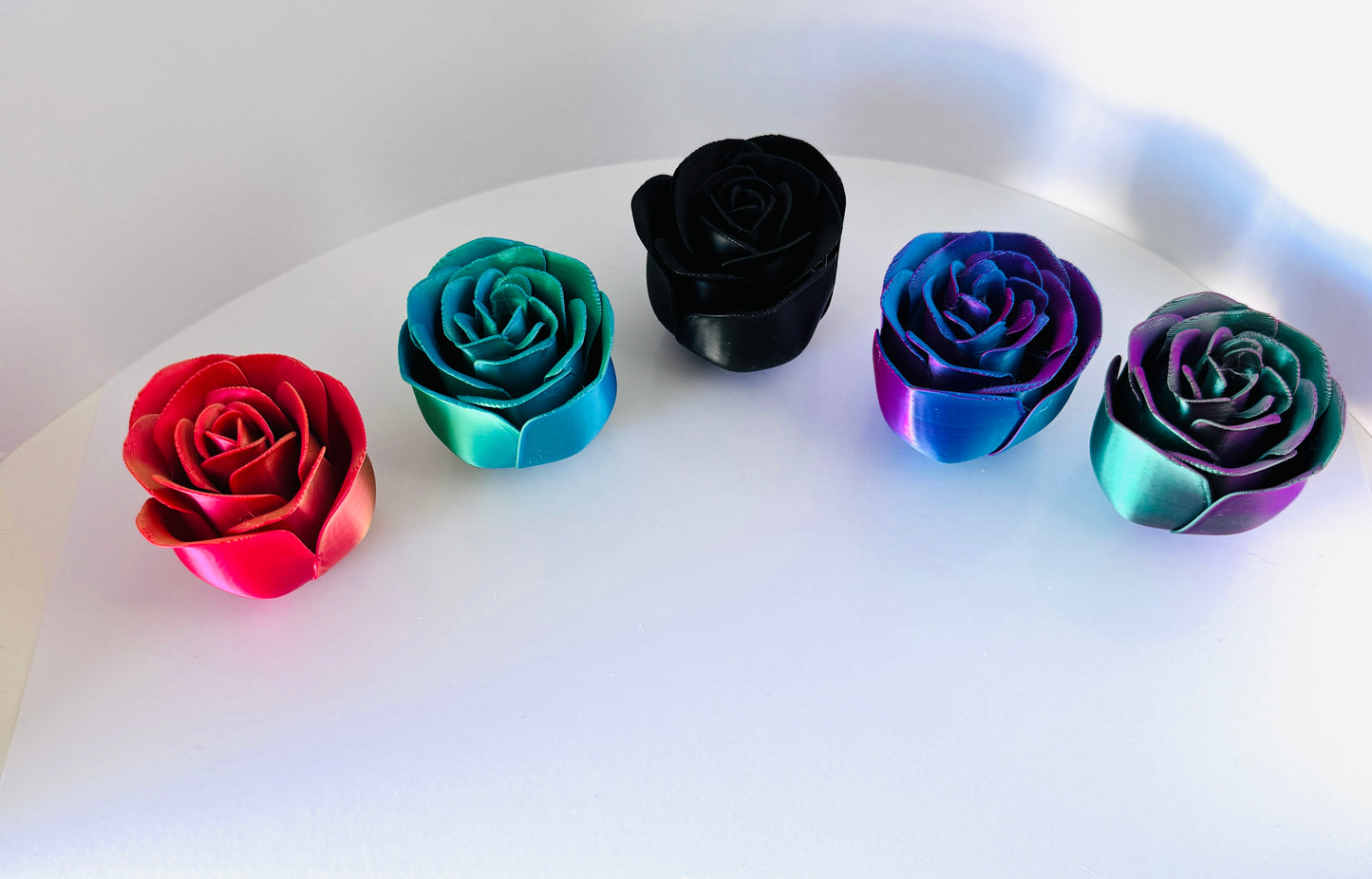 Exquisite 3D Printed Roses with Detachable Stems - Forever in Bloom