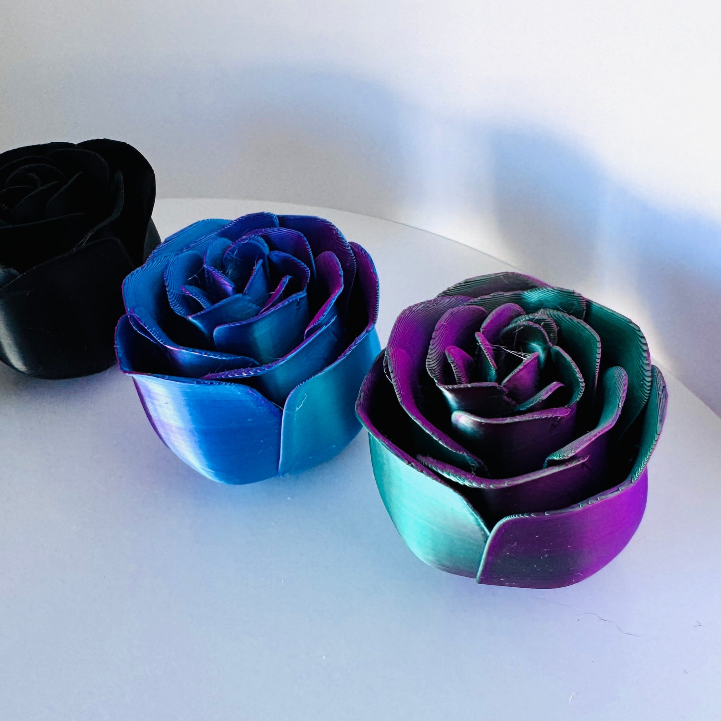 Exquisite 3D Printed Roses with Detachable Stems - Forever in Bloom