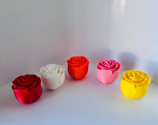 Exquisite 3D Printed Roses with Detachable Stems - Forever in Bloom