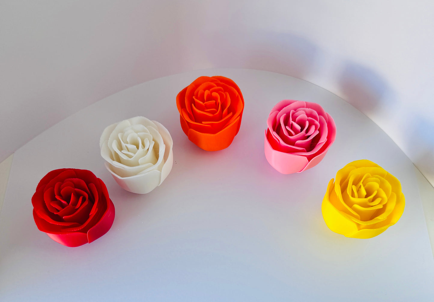Exquisite 3D Printed Roses with Detachable Stems - Forever in Bloom