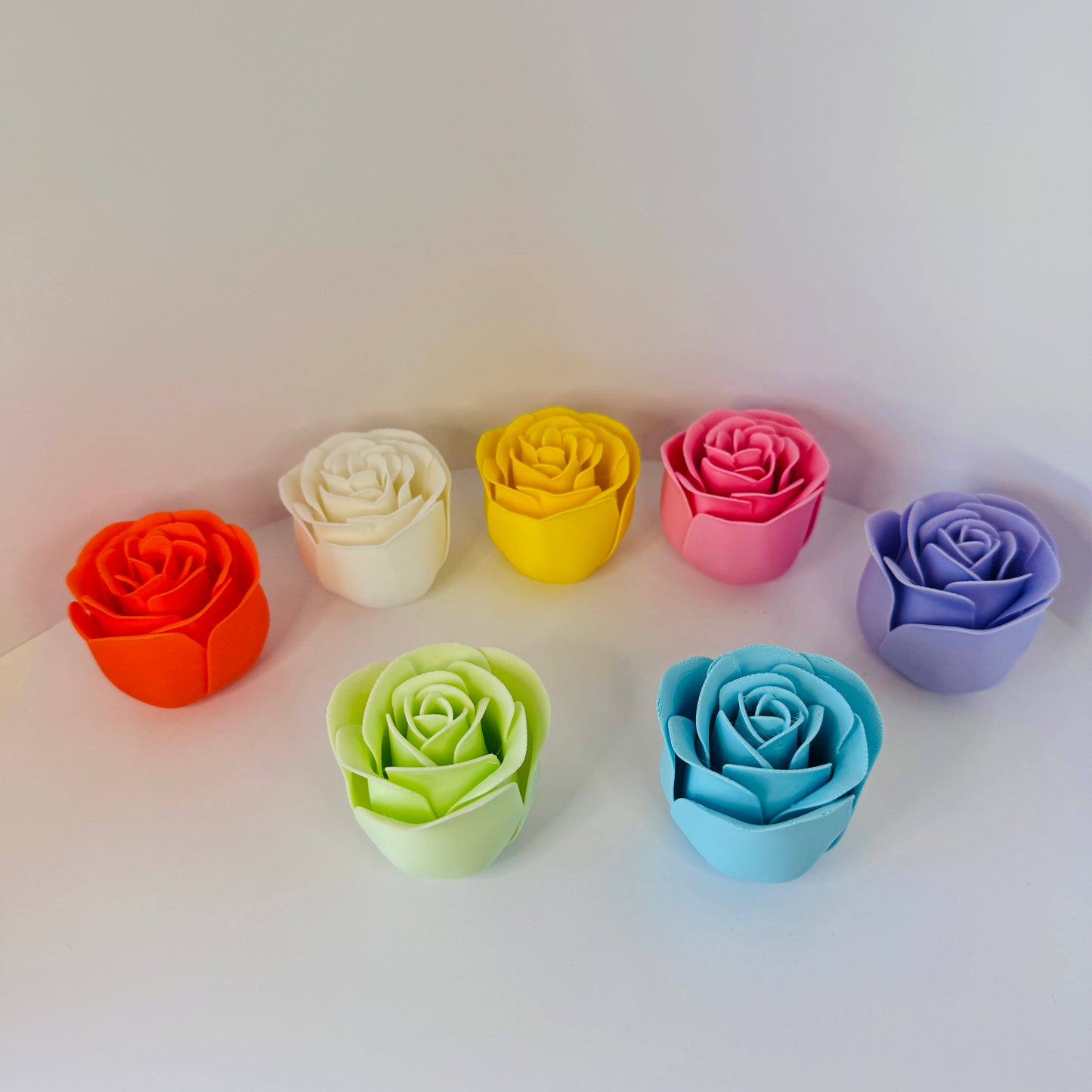 Exquisite 3D Printed Roses with Detachable Stems - Forever in Bloom