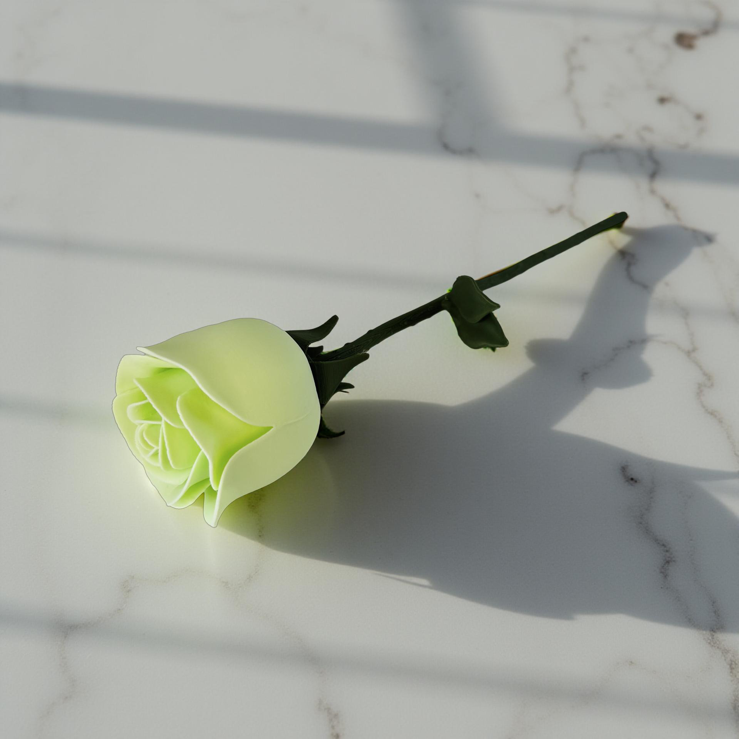 Exquisite 3D Printed Roses with Detachable Stems - Forever in Bloom
