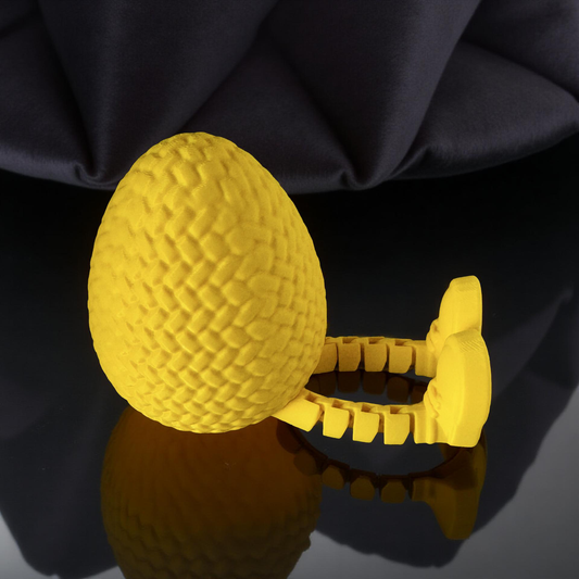 Articulated Urban Easter Egg Buddy - 3D printed Self Sitter with flexi Legs & Stylish Trainers