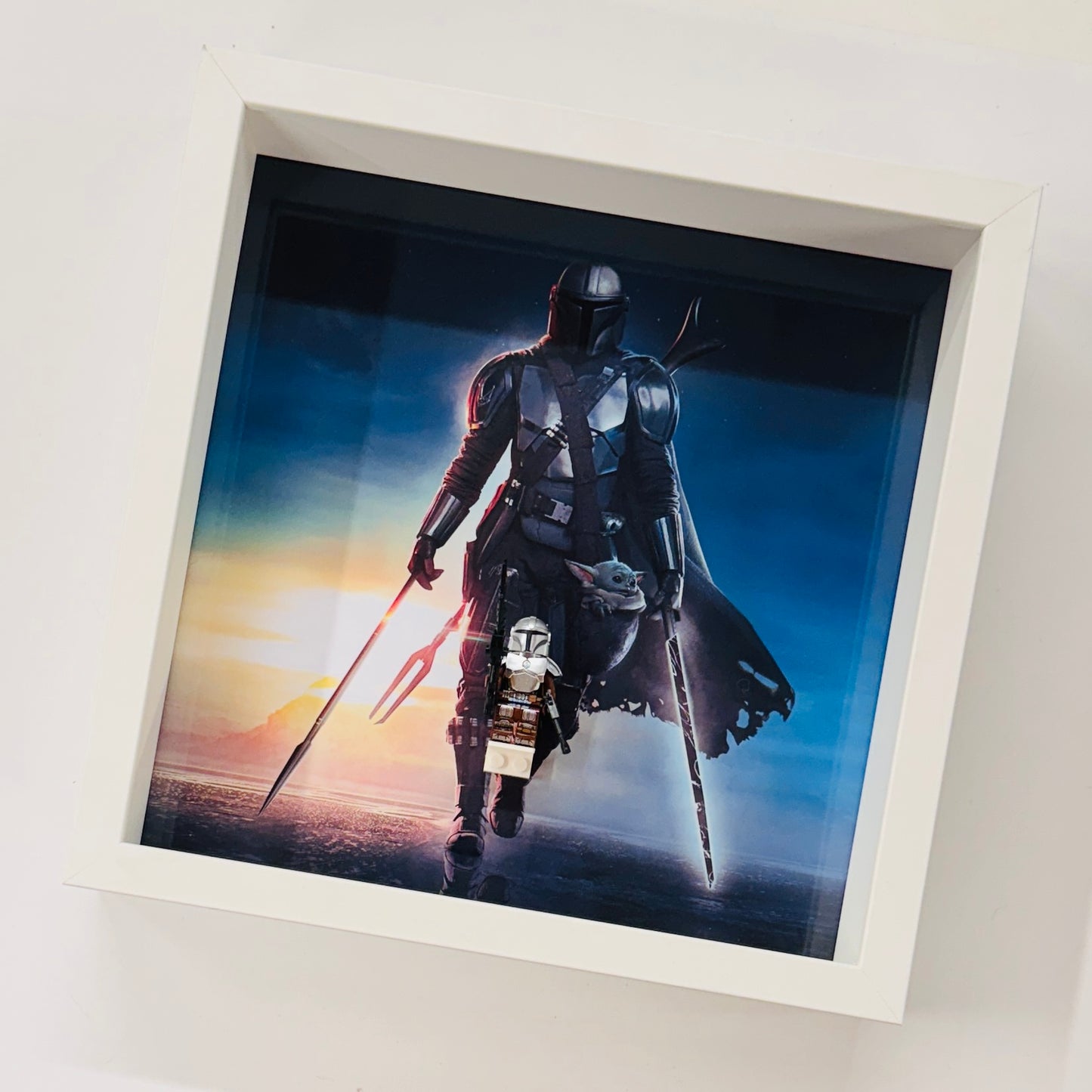 Mandalorian Minifigure in a Frame