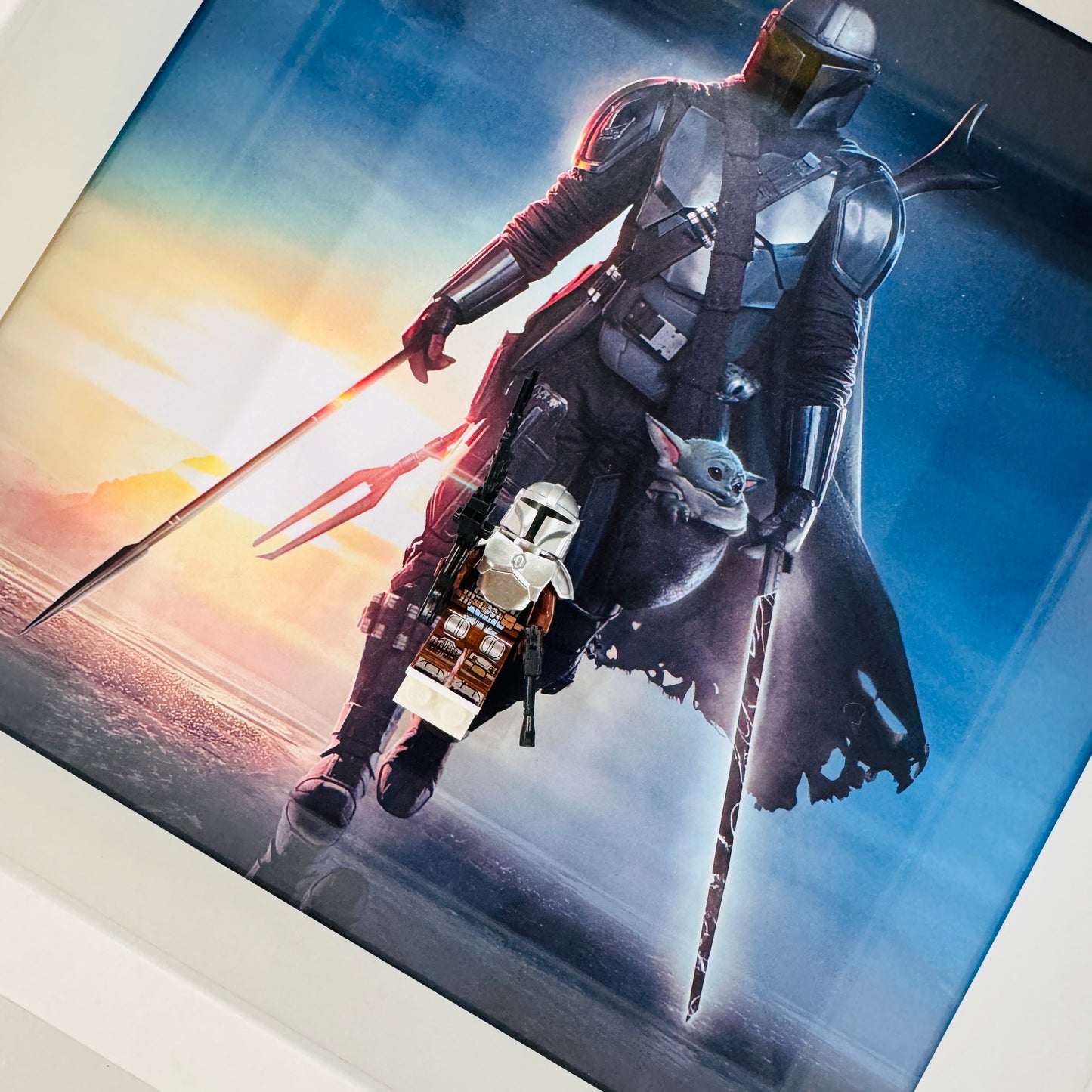 Mandalorian Minifigure in a Frame