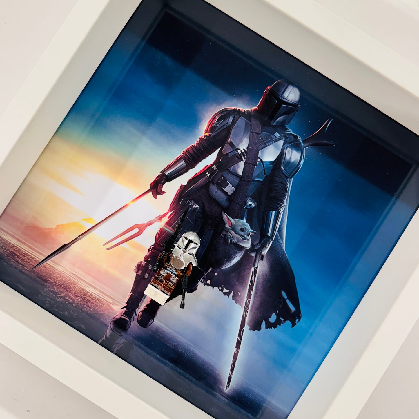 Mandalorian Minifigure in a Frame