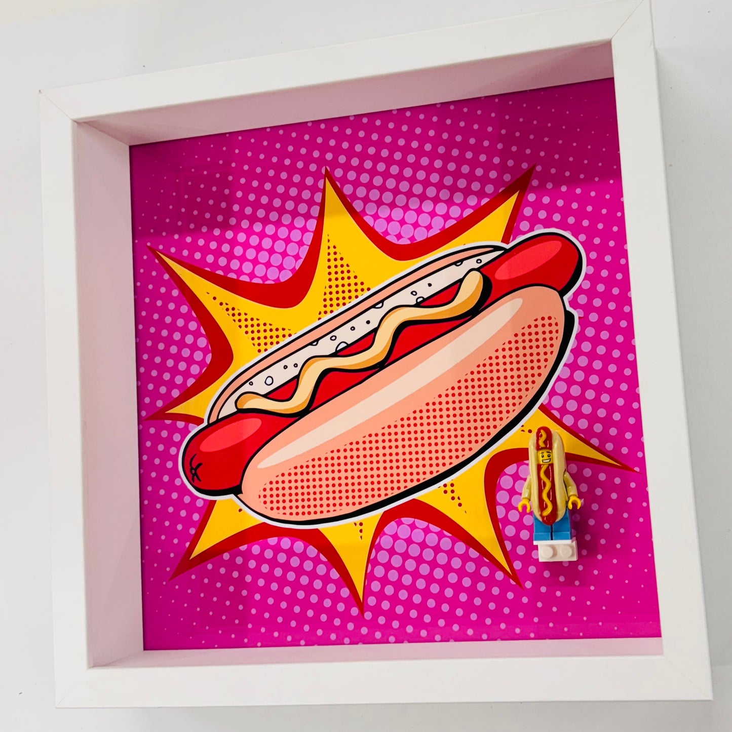 Hotdog Minifigure in a Frame